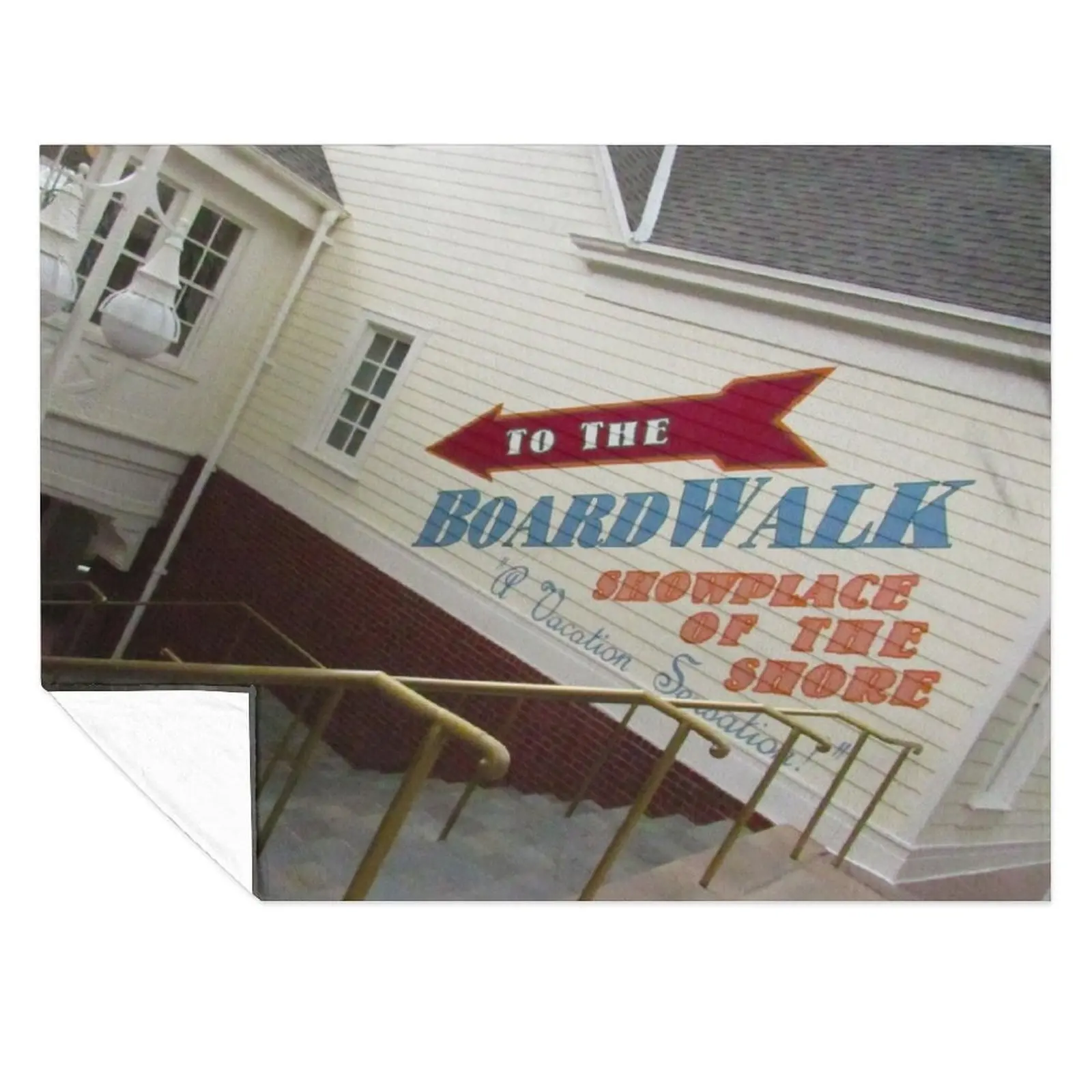 

To The BoardWalk! Throw Blanket Hairy Plush Luxury Brand Blankets