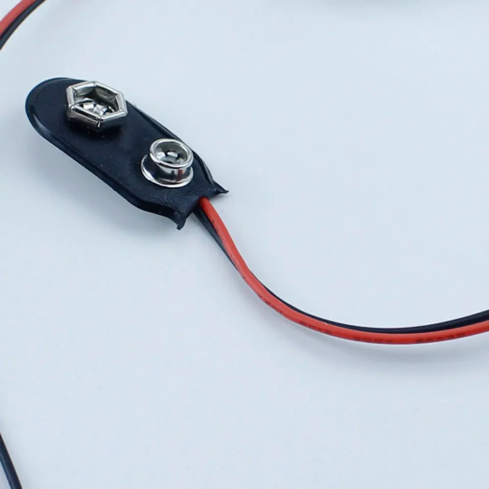 1Pcs 9V Battery Snap Connector Clip I Type 9 Volt Battery Buckle Holder Lead Wire Length 15cm battery buckle with lead wire - Image 4