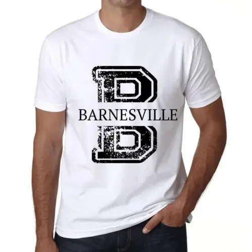 Herren Grafik T-Shirt Barnesville Öko-Verantwortlich Vintage Jahrgang Kurzarm