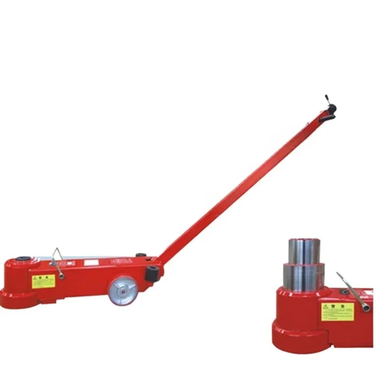 

80/40T heavy duty passenger and cargo truck pneumatic horizontal hydraulic jack 80 tons top height machine JR80-2