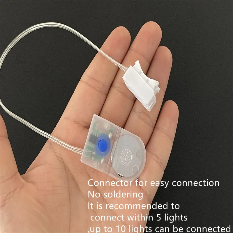 2pcs 3V Battery Box 3Modes CR2032 Button Coin Cell Battery Socket Holder Case Cover With On-Off Switch Without Battery
