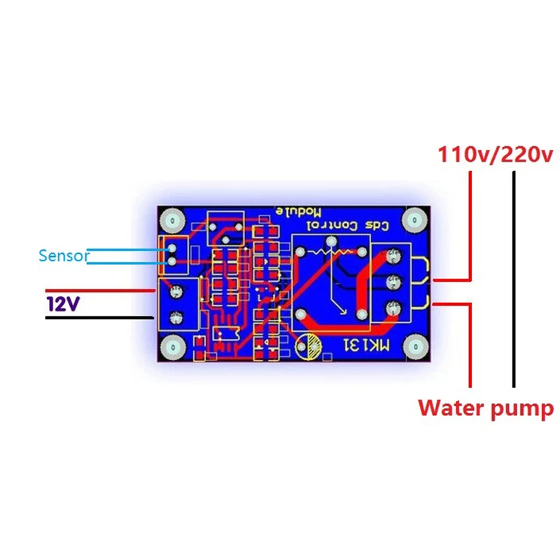 Imagem -04 - Sensor de Vazamento de Água com Cabo Módulo de Relé Detector de Estouro de Inundação de Vazamento Casa Inteligente Portátil 12v