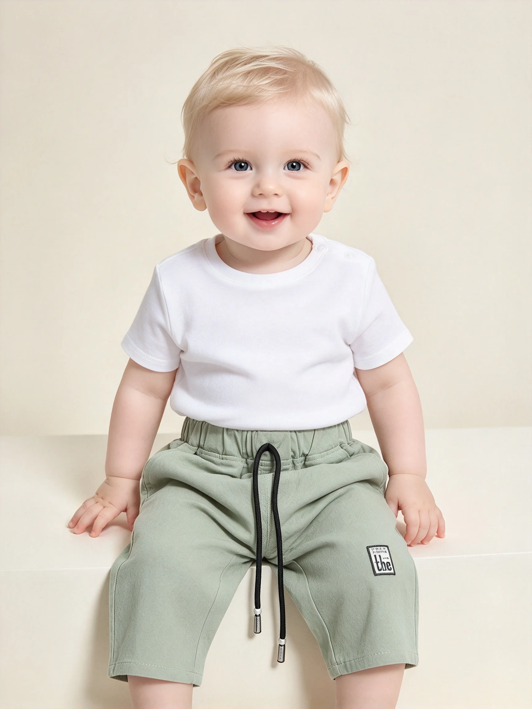 Summer Baby Boys Shorts Cotton Casual Linen Elastic Trouers Toddler Infant Kids Girls Loose Pants