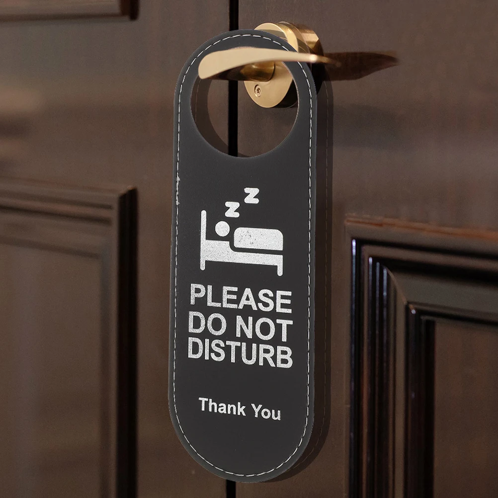 

6pcs 24x8cm Double Sided Door Hangers Do Not Disturb Signs Office Bedroom Hotel Use Easy Setup Sleep Work Privacy Door
