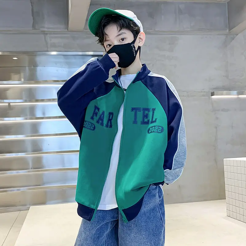 

Sli Осенняя верхняя одежда для мальчиков, весенне-осенняя модная детская одежда Haome, вязаный свитер для мальчиков, не деформируемый