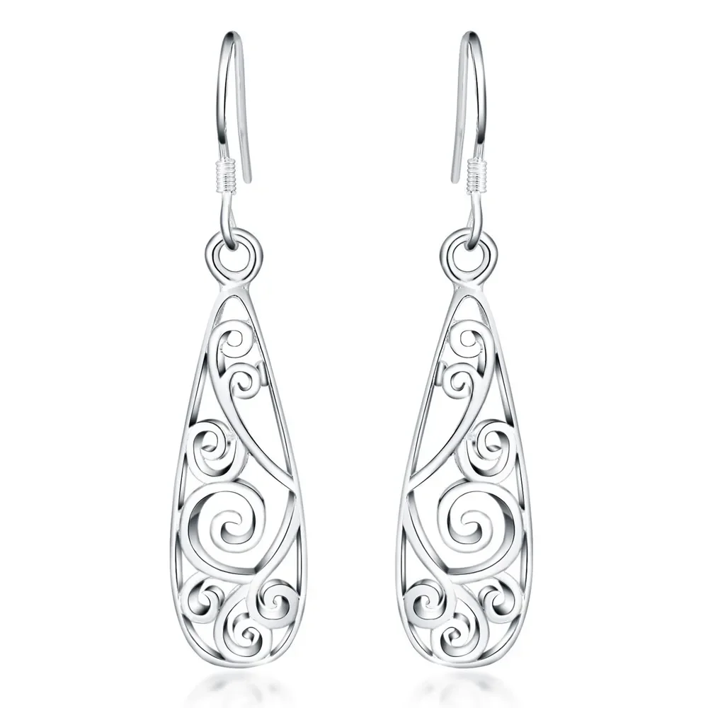 925fashion 6 Pair set silver color for women lady girl charms hook cute Earring Jewelry sets wedding Gift hot sale nice