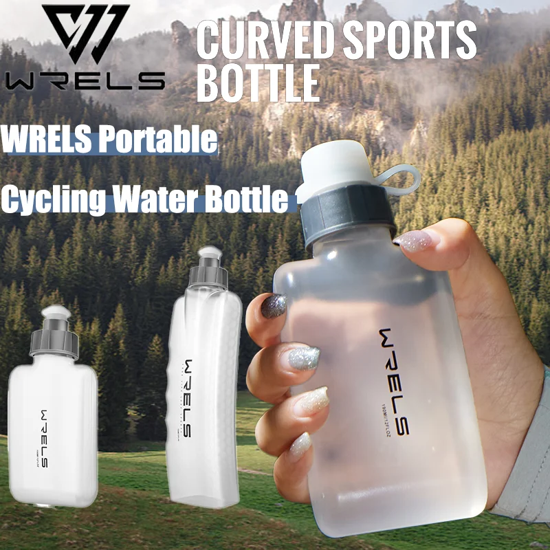 WRELS Portable Cycling Water Bottle Outdoor Sports Bike Bottle Running Equipment Large Capacity Convenient Sport Travel Flask