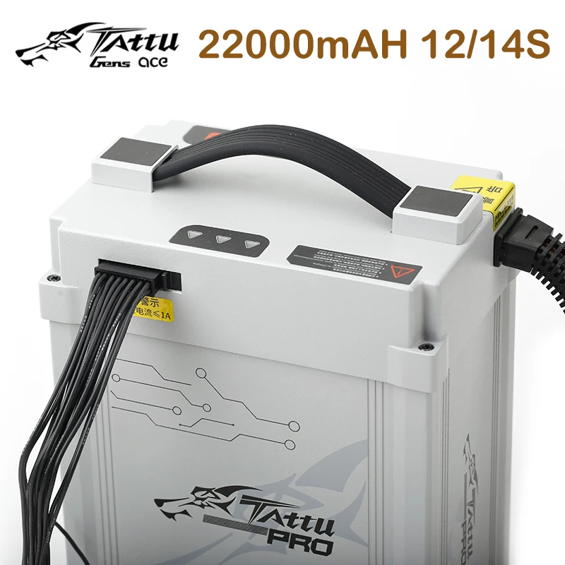 NEW 2021 TATTU 22000mah PRO 25C 50.4V 12S 14S Intelligent Battery Lipo Battery with AS150U Plug for Drone