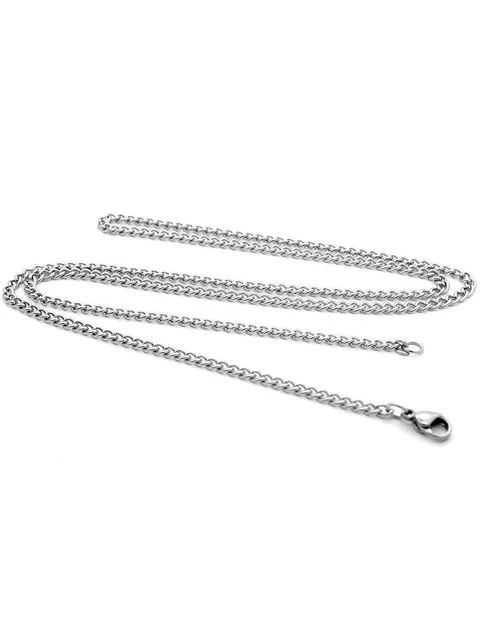 Men Stainless Steel Basic Chain Necklace Titanium Steel Jewelry Cuban Chain For Women 5