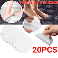 20pcs PEVA Bath Shower Strip Stickers Bathroom Bath Tub Applique Non Slip Anti Skid Hot White Diameter 10cm Bathroom Parts