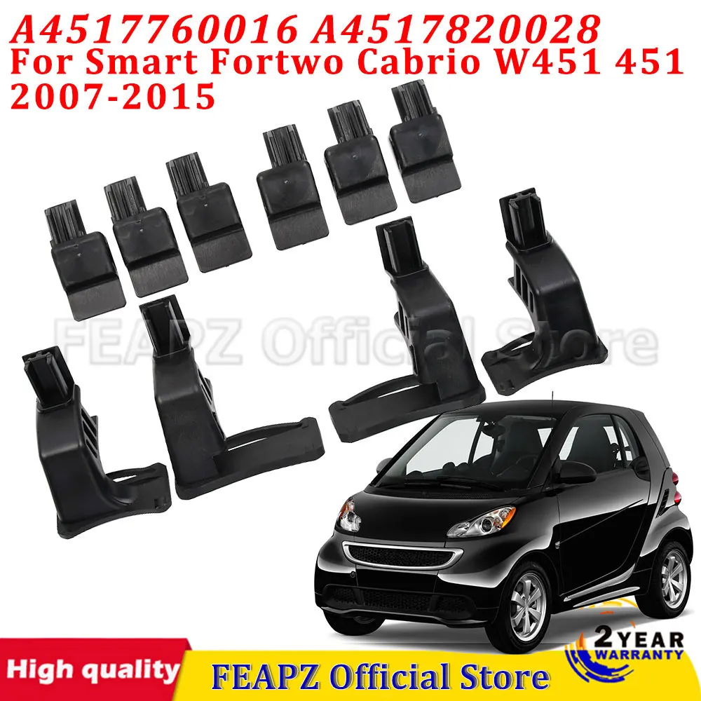 A4517760016 A4517820028 Cabrio Roof Slider Lock Hook For Smart Fortwo Cabrio W451 451 2007-2015 Convertible Top Repair