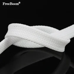 1~50m White PET Braid Sleeves 2/4/6/8/10/12/14/16/20/25/30/35/40/50/60mm High Density Insulated Snake Skin Cable Wrap Sheath
