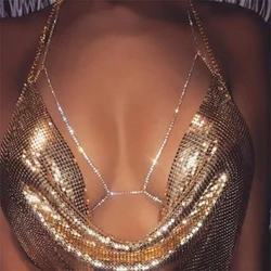 Sexy Bohemia Body Chain Simple Rhinestone Body Chains Belt Crystal Pendant Summer Beach Bikini Belly Jewelry for Women Girl