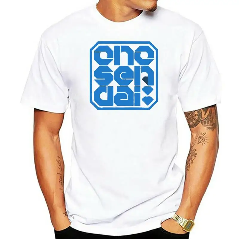 Men tshirt Short sleeve Ono Sendai Square in Blue Unisex T Shirt tee tops Women t-shirt