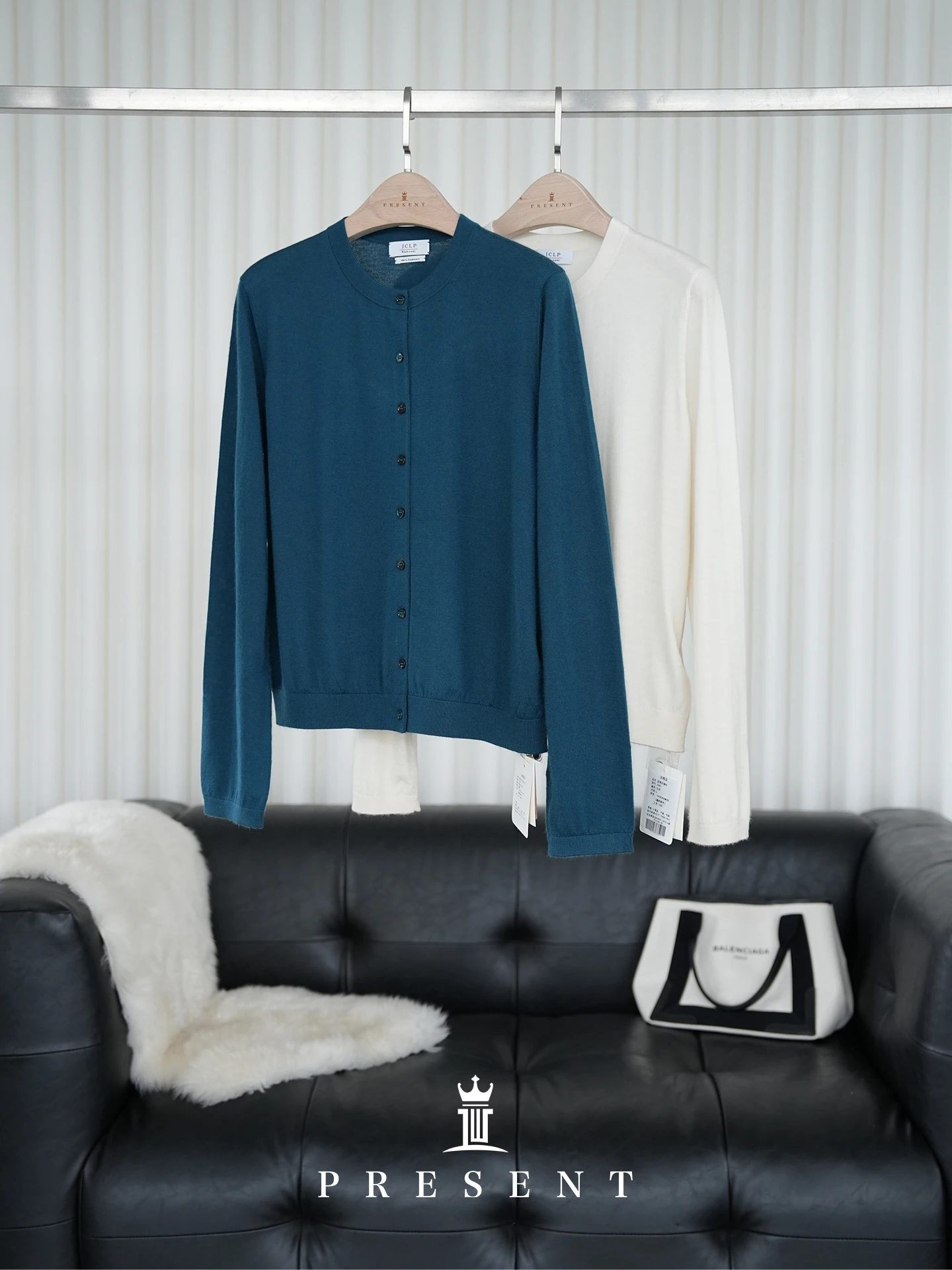 

Вязаный кардиган JCLP с длинными рукавами и круглым вырезом, легкий, мягкий, весенний, женский, повседневный стиль