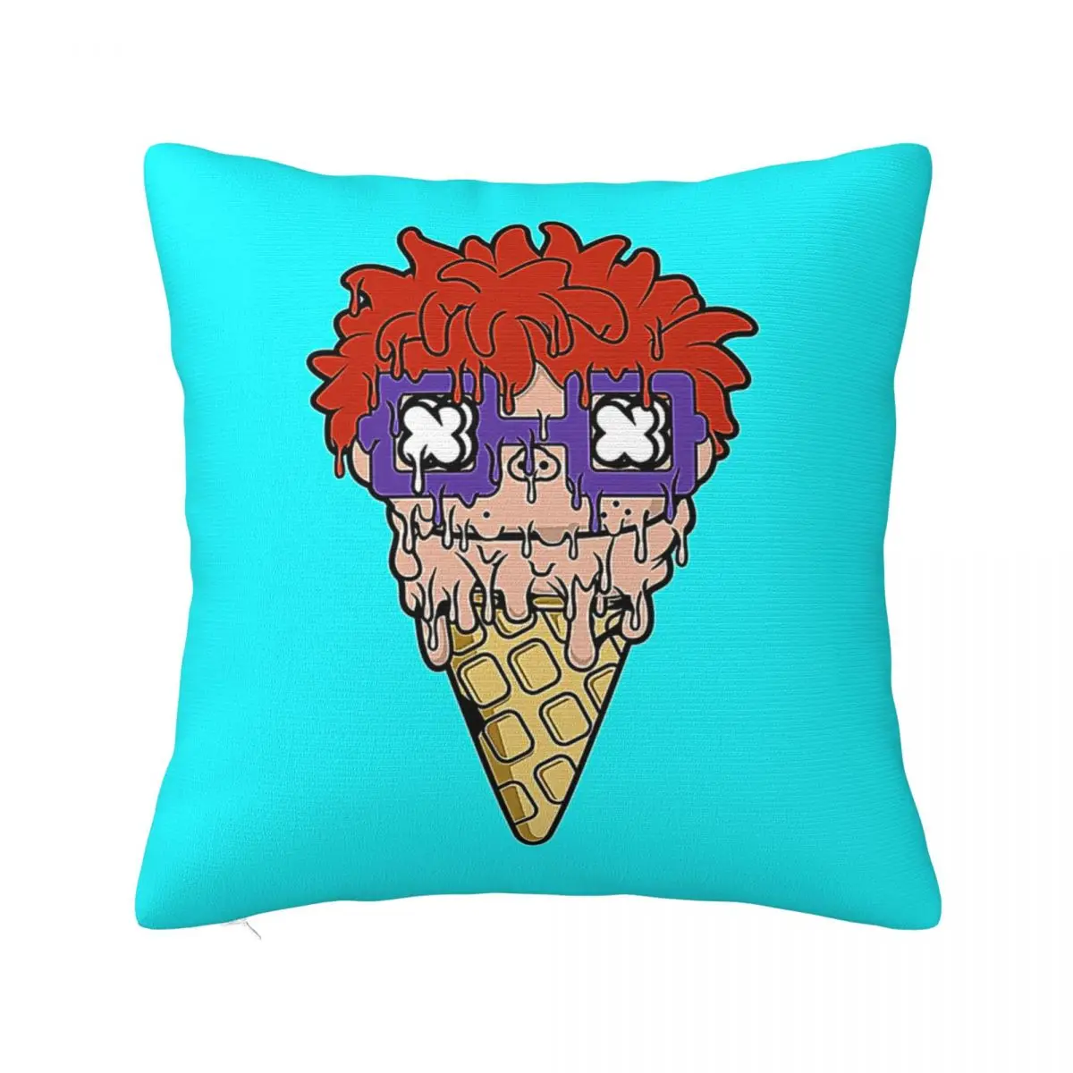 Ice Cream Rugrat Square Pillow White Square pillow