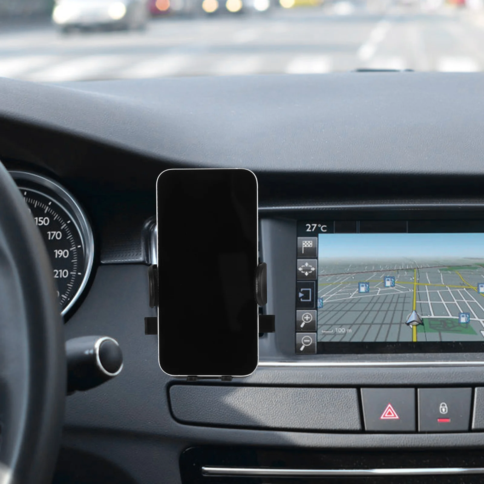 

Universal Car Holder Mount For Dashboard Vent Air Outlet Rotatable 360 Degree Secure Grip Navigation Minimalist Design Car