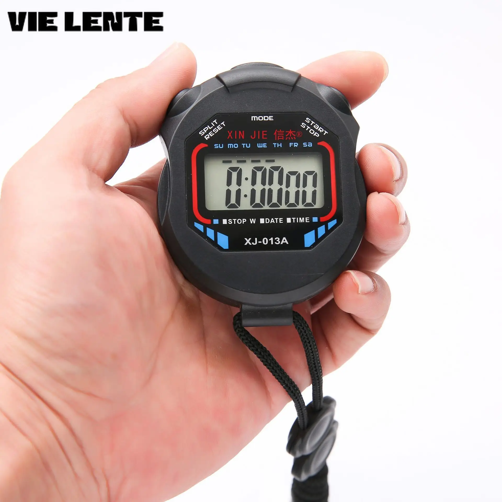 Handheld LCD Handheld Sports Stopwatch Timer Stop Watch with String Timers Stopwatch New Classic Waterproof Digital Professional