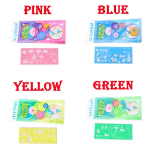 Geometry Spirograph Estência Drawing Set Painting Model Artisanate Creative Children Children Educational Toy Variety of Flowers Ruler 8 Main Sales Children's Pedagogical Toys - №2