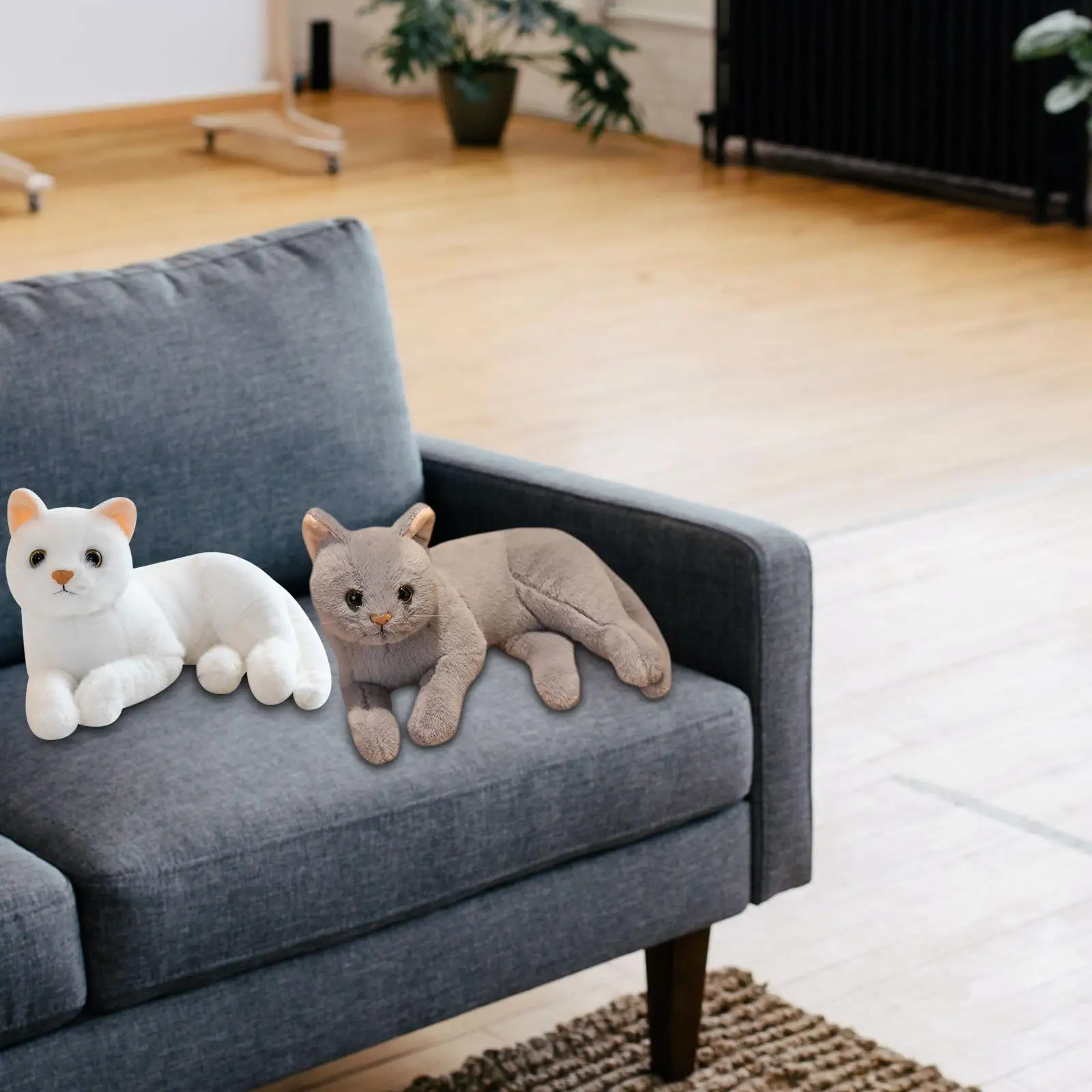 Jouet en peluche au beurre réaliste pour chat, ornement de dessin animé confortable, jeté de canapé