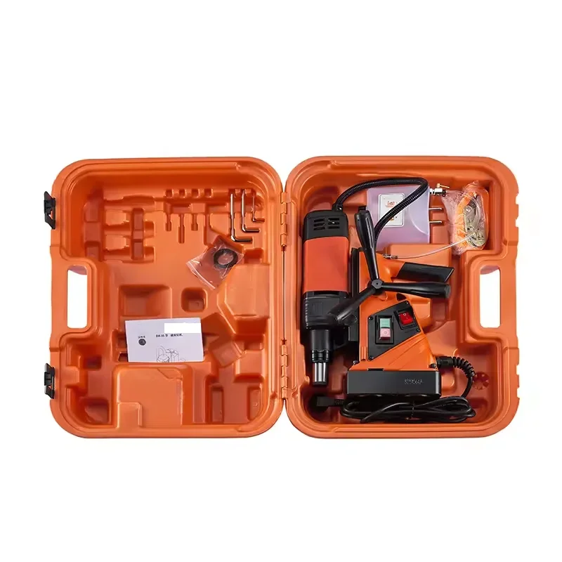 Small Portable Drilling Machine Industrial Class Electromagnetic Seat Drilling Speed Regulation High-Power Drilling Machine