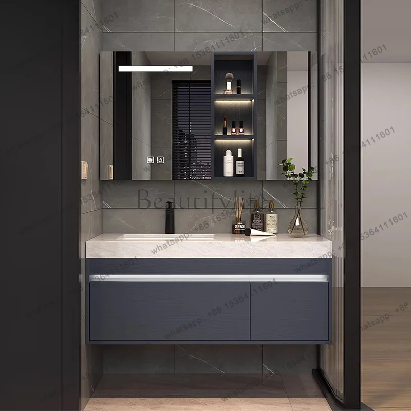 Modern Light Luxury Bathroom Cabinet Decorations Wall Simple Living Room Cupboard