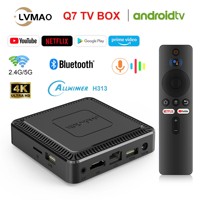 TV Box Q7 Allwinner H313 Android10 4K Youtube Google voice Player Dual2.4G5G WIFI Smart Home Electronics Full Netcom Set Top Box