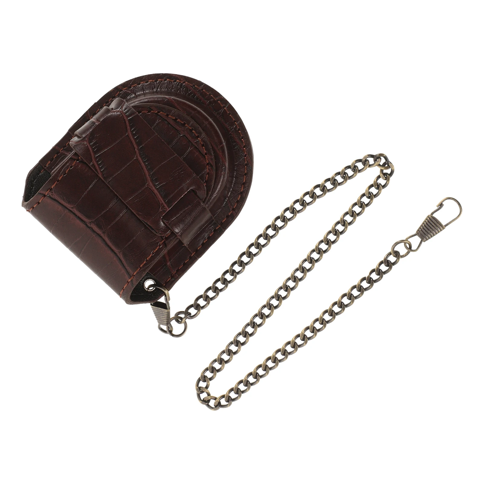 

Pocket Watch Case Bamboo Texture Vintage Holder Durable Lightweight Mens Gift Idea Watch Accessories Storage