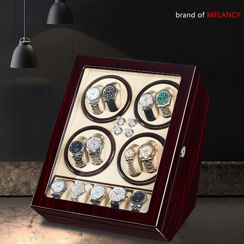 

Automatic Watch Winding Box Automatic Rotation 8+5 Mode Watch Box Piano Paint Watch Box Wooden