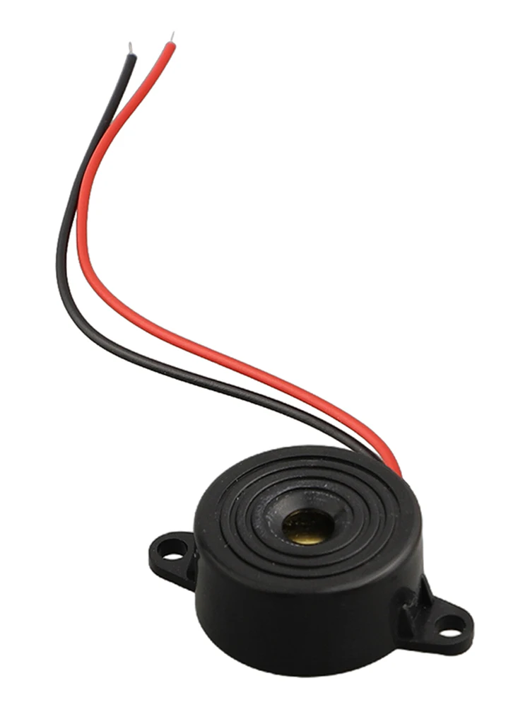 

12V DC Piezo Buzzer 85 DB 2.2x2.2x1cm 3 - 24V 3000 + / - 500Hz Black For Industrial 100% High-quality New Products