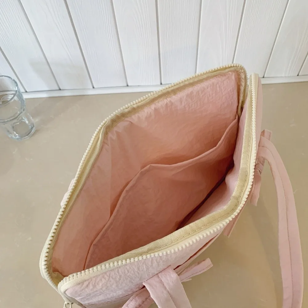 Bowknot Laptop Sleeve Cover Bag 14inch Soft Case Computer Protective Case Shockproof Korean Style Notebook Sleeve Pouch