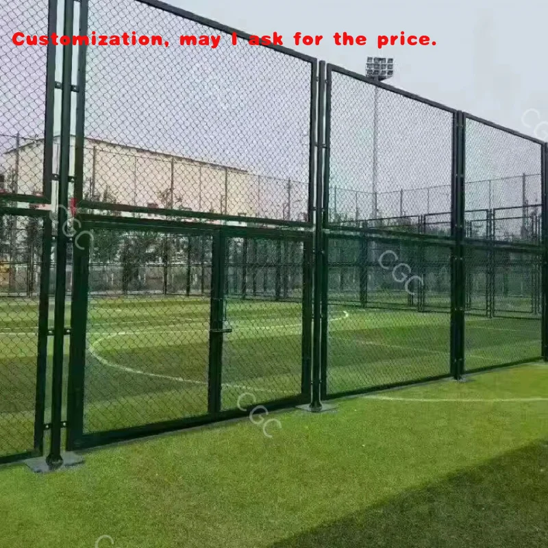 custom.Customized Field Outdoor Equipment Fence/Cage/Mesh with Artificial Turf/Grass LED Light