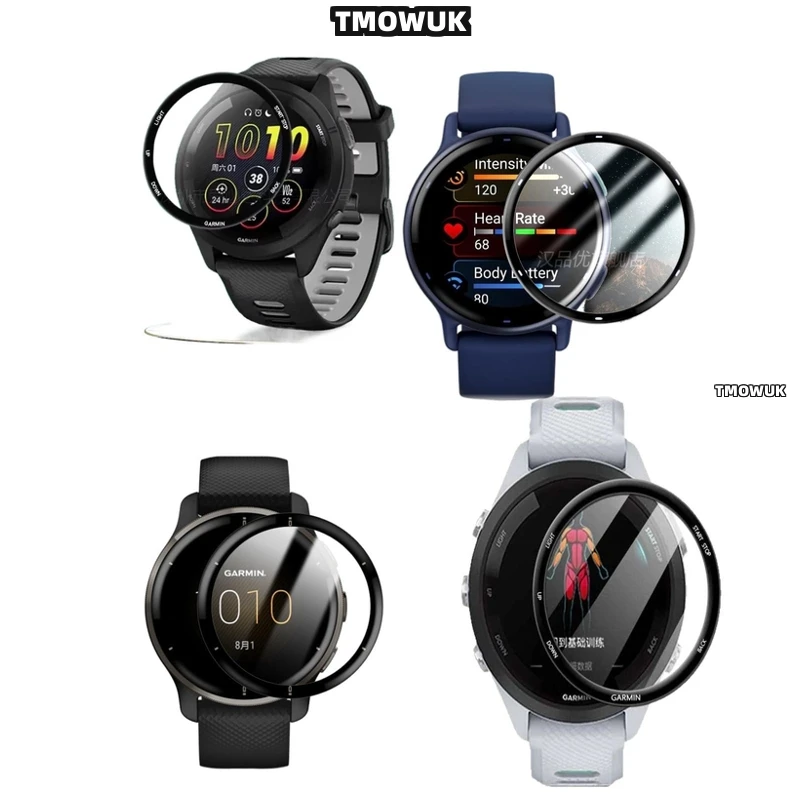 

For Garmin Forerunner 158 165 245 255 255s 265 265s Flexible Screen Protector Film Full Cover 3D