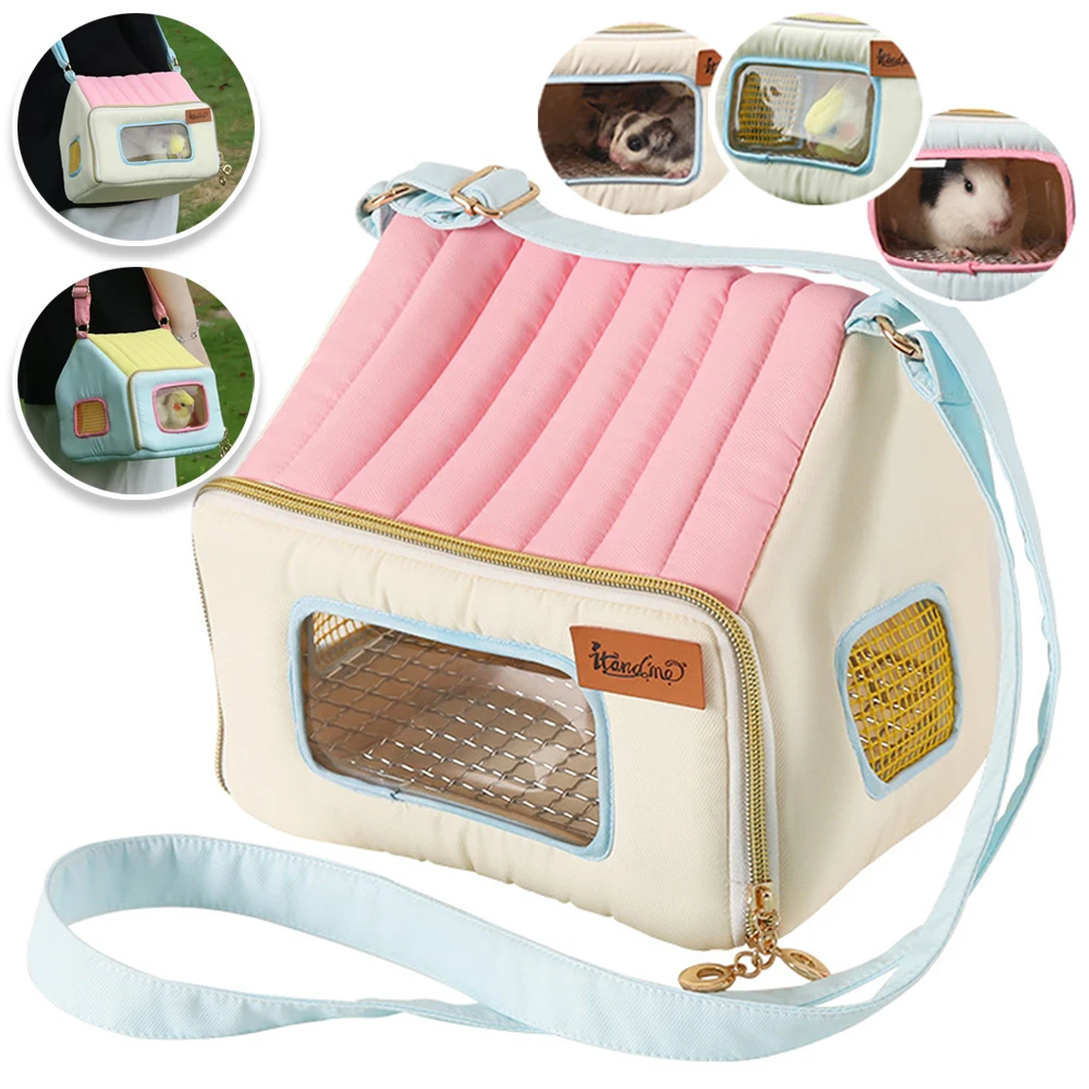 

1PC Pet Bird Carrier Bag Outdoor Portable One Shoulder Breathable Birdcage Perch Platform Parrot Cage Bird Supplies for Parakeet