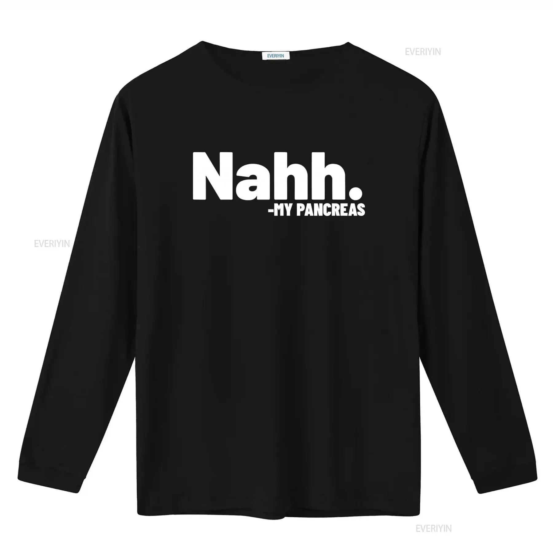 Nahh My Pancreas T Shirt Type 1 Diabetes Awareness Stylish Diabetic Outfit For Her vintage Washed Stretched homme Soft