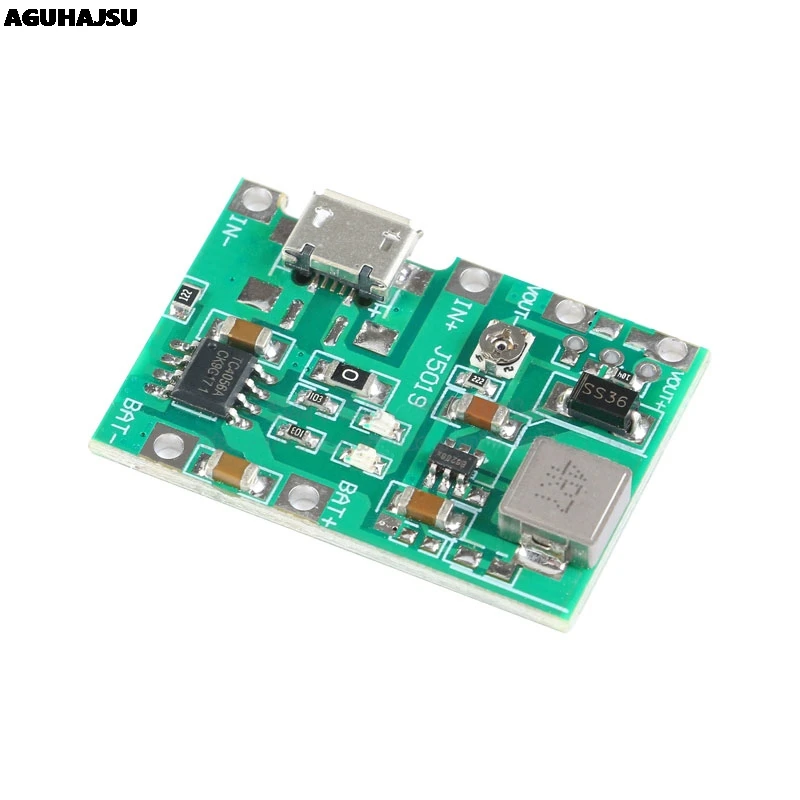 3.7V 9V 5V 2A Adjustable Step Up 18650 Lithium Battery Charging Discharge Integrated Module