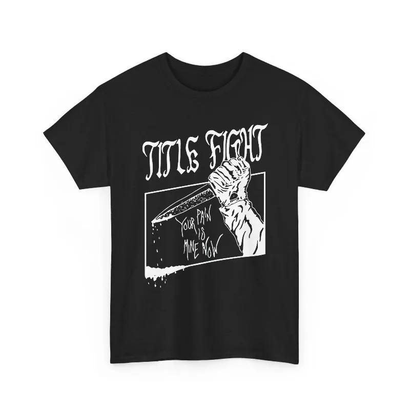 Title Fight Band T-Shirt, Hardcore Punk Graphic Tee Summer Men's and Women's Loose and Breathable T-shirt Top