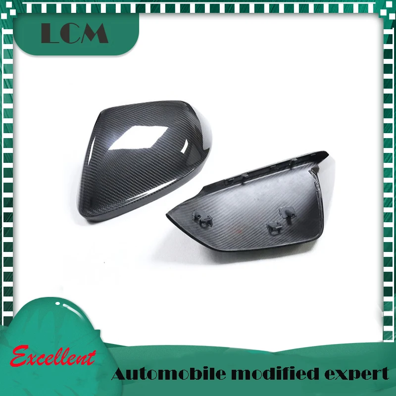 Stick On/Replacement Real Carbon Fiber RearView Side Mirror Cover W/WO Side Assist For Lamborghini URUS For Audi Q8 RS Q8 18-22