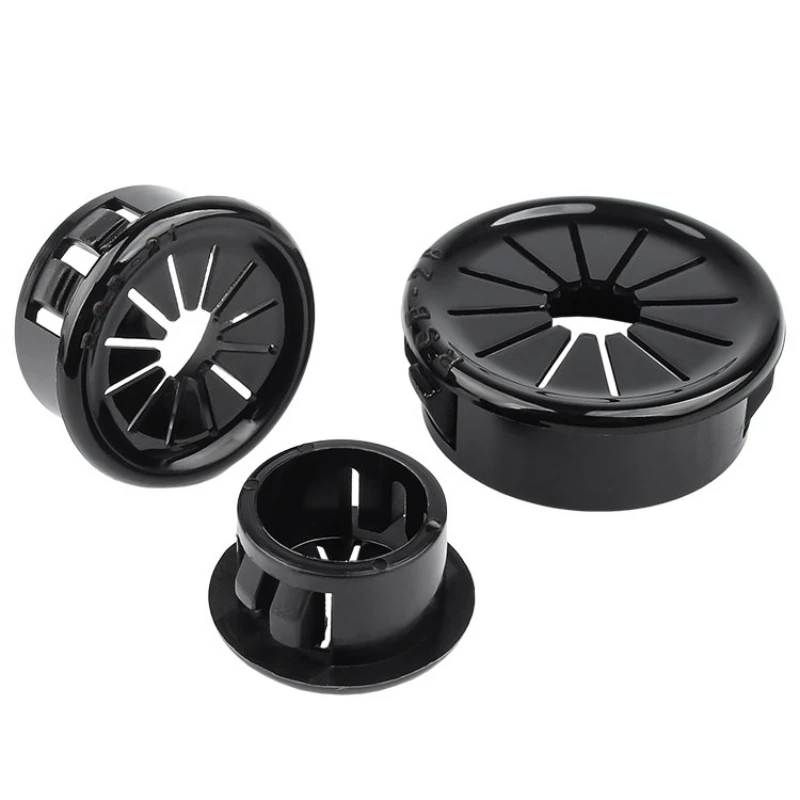 RSB 10-100mm PA66 Nylon Cable Hole Cover Furniture Dust Plug Buckle Office Computer Table Grommet Wire Passing Line Outlet Rings