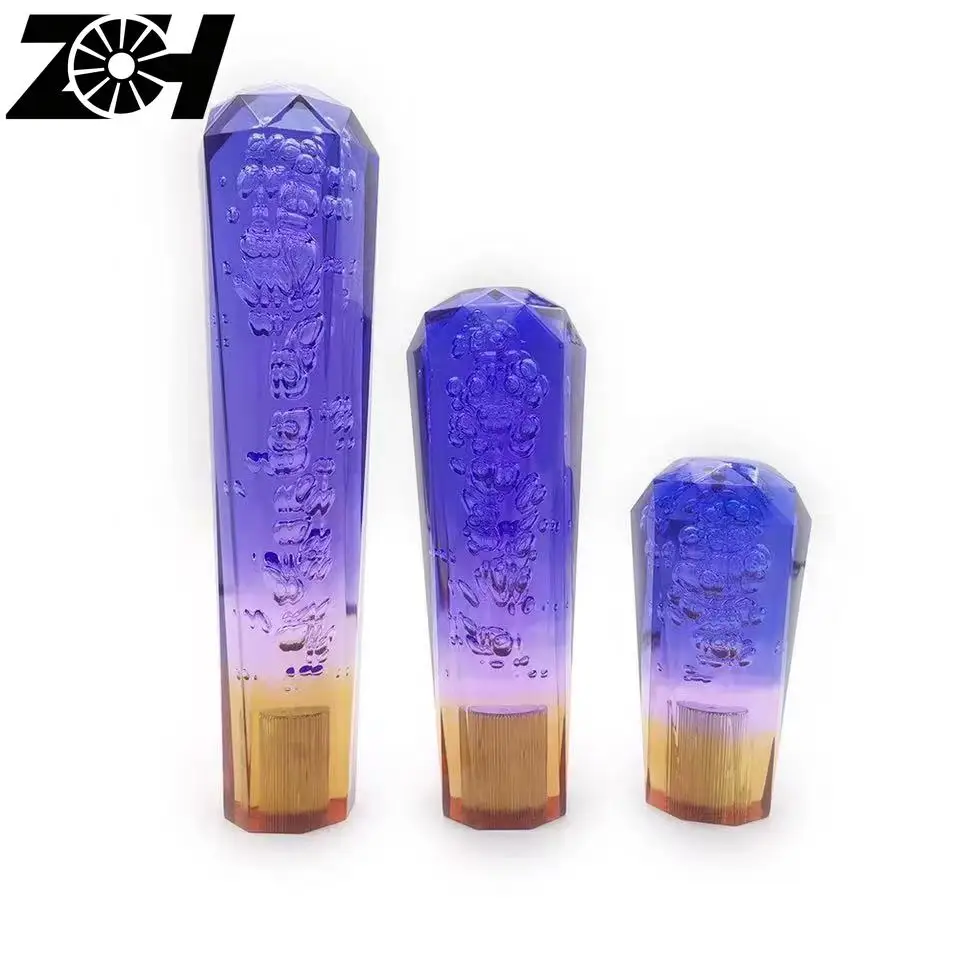 10 15 20 25 30CM Car Resin Crystal Bubble Cover Gear Shifter Knob Manual Round Ball Shape Shifter Handle Stick Head Lever AT MT