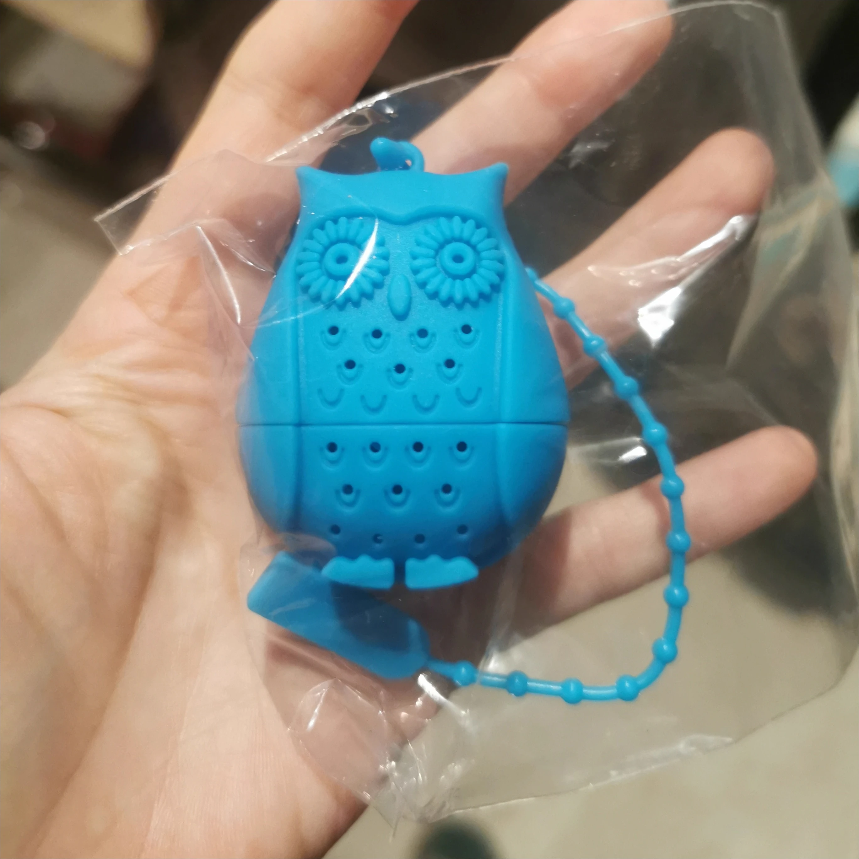 

Reusable Silicone Bags with Long Rope Owl Loose Leaf Infuser Strainer for Cups Mugs Teapots Accessories