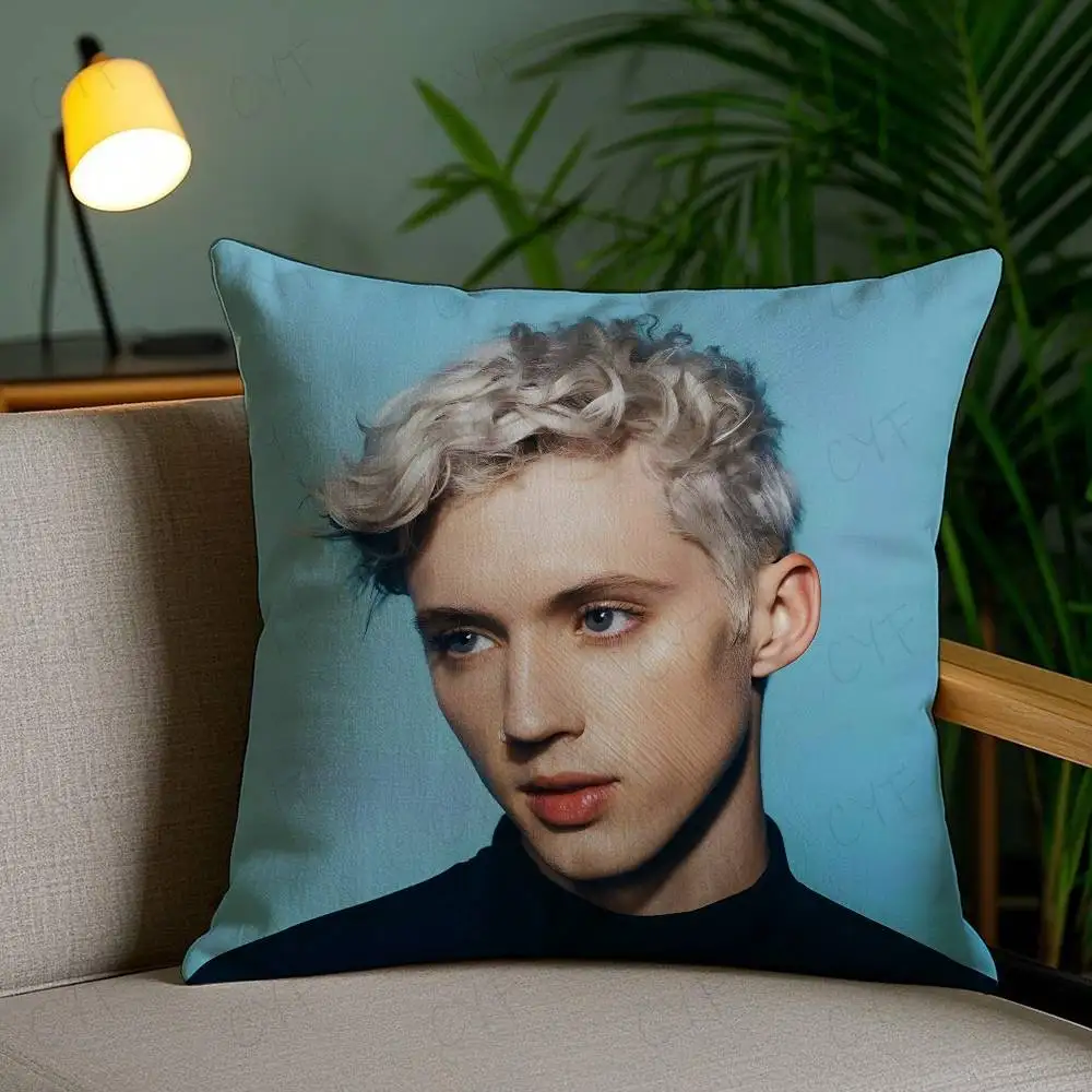 Наволочка Hot Singer T-Troye S-Sivan, подушка из матового флиса с принтом на заказ, детский Skin-Touch, экологически чистая сублимационная краска Cushi