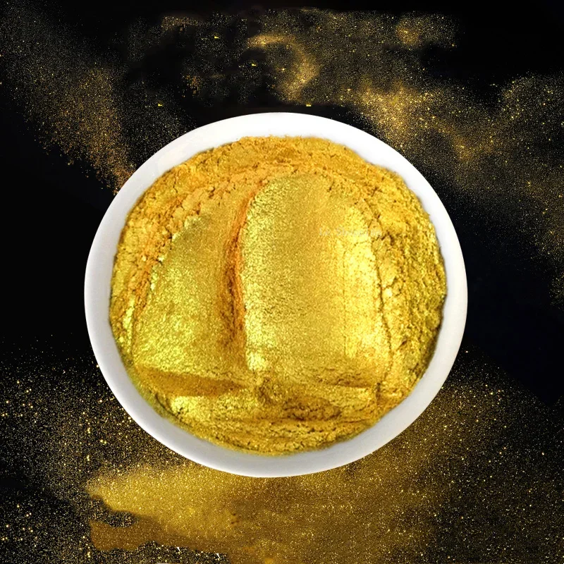 German Gold Powder Super Bright Gold Powder Flash Acrylic Pigment Powder Diy Temple Buddha Couplet Calligraphy Artifact