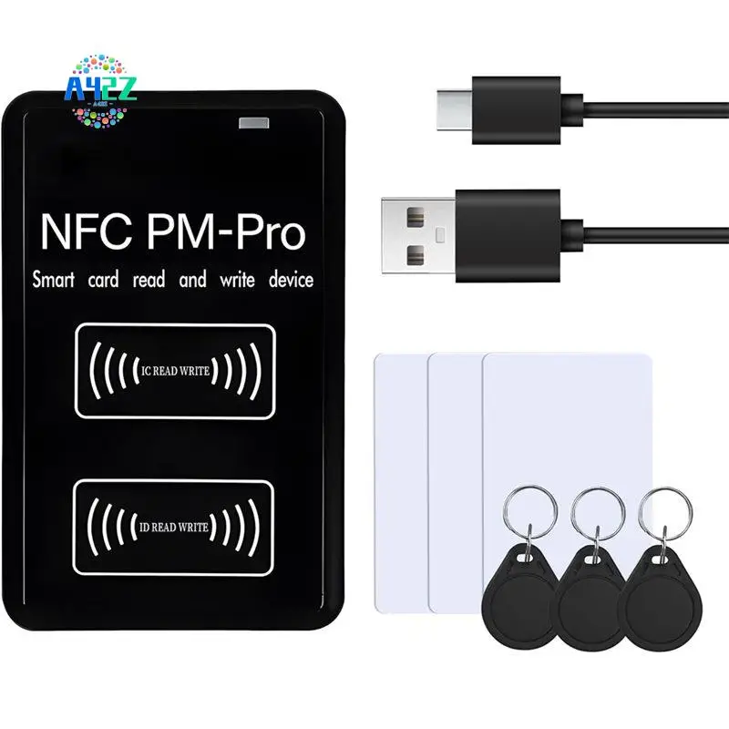 

A42Z-RFID Copier RFID Reader Writer Used For IC 13.56 Mhz,RFID Reader Applicable To ID 125-500 Khz,Used For:ID/HID-125K Cards