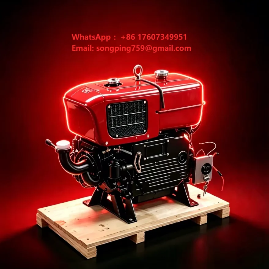 Single Cylinder 4-Stroke Water-Cooled Diesel Motor 22.2kW (30HP) Euro 3 Emission for  & Agricultural Use (Small Tractors)