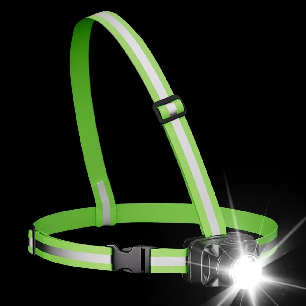 

Adjustable Strap Chest Light Bright Illumination Lightweight Design Running Lamp Solid Build Long Battery Life