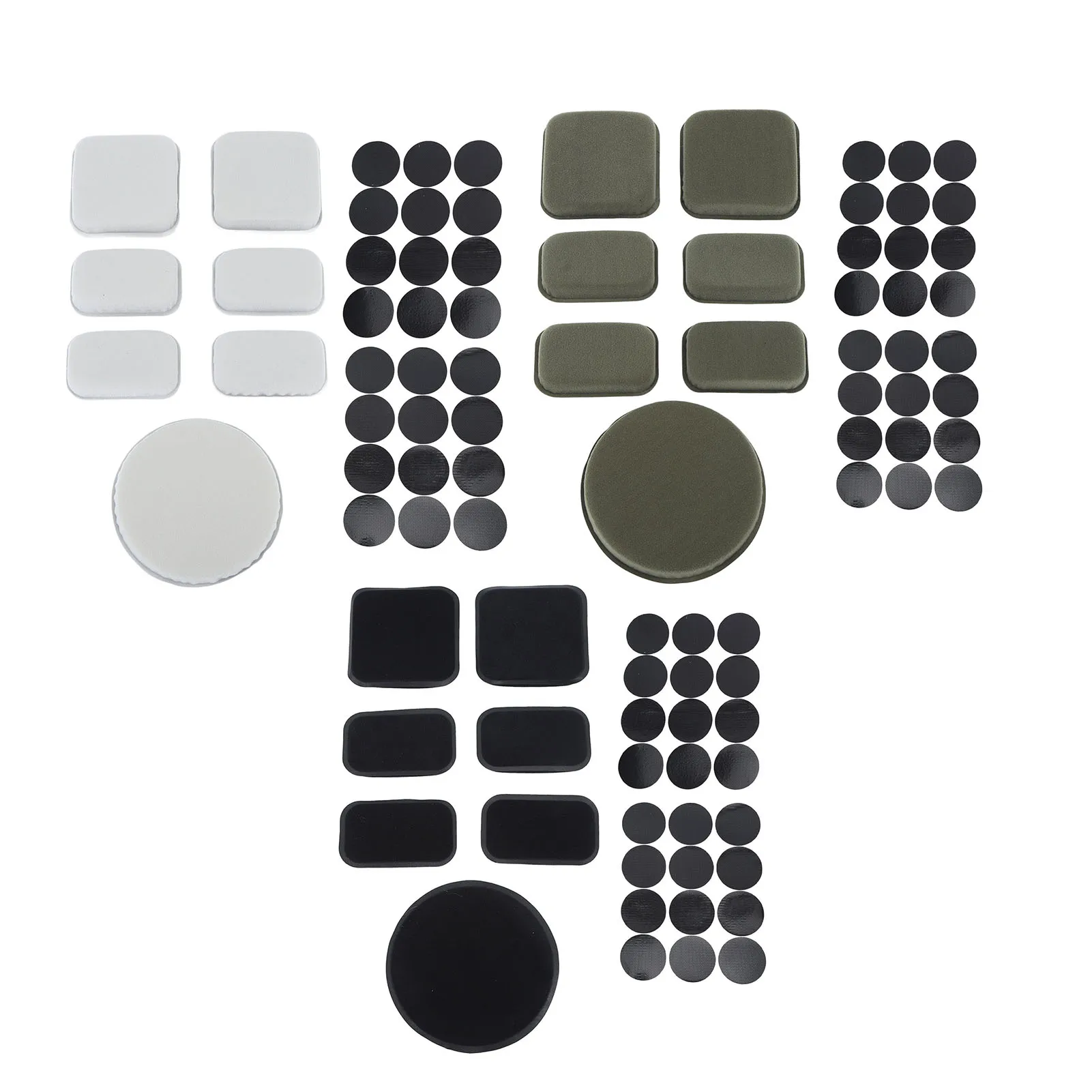 

Helmet Protective Mat Wide Compatibility Helmet Padding Kit Hook and Loops Breathable with 24PCS Hook and Loops for Motorcycle