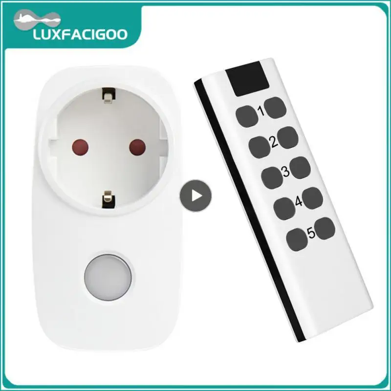 Rf 433mhz Plug Eu 16a Remote Control Outlet Wireless Mini Power Socket With Remote Controller Smart Homme