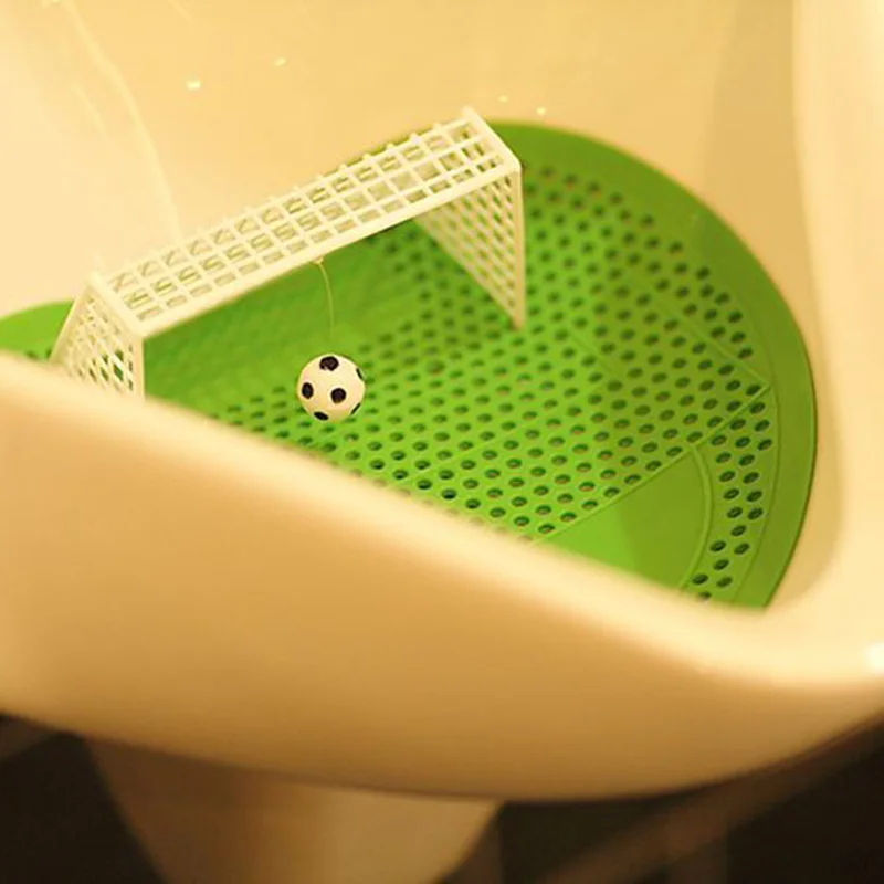 3pcs Shooting Mat Creative Goal Urinal Football Urinal Male Toilet Clean Deodorant Bathroom Urinal Pad Leather Aromatic Restroom