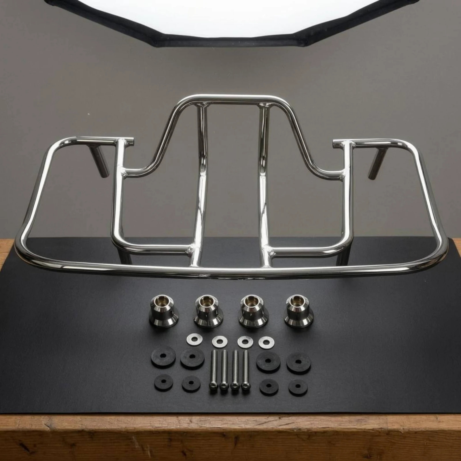 Motorcycle Rear Luggage Rack Mounting Hardware Rear Luggage Rack Motorcycle Cargo Carrier Heavy Duty Rust Resistant
